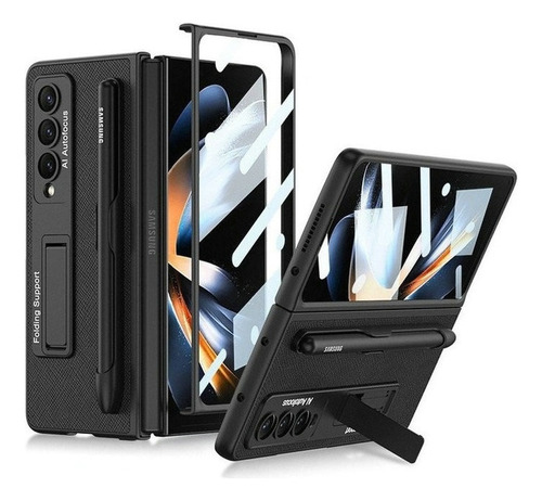 Funda De Cuero Con Ranura For Samsung Galaxy Z Fold 4