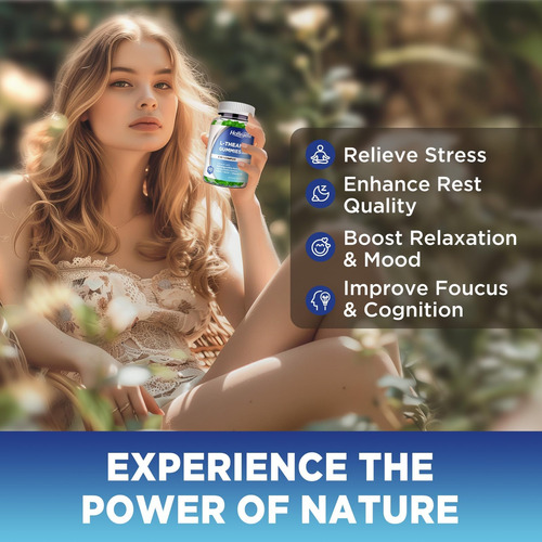 Gomas De L-teanina Hollegend, Lteanina 400 Mg Com Ashwagandh