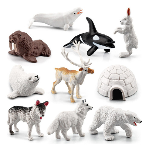 Figuras De Animales Del Ártico Juego De Figuritas De Animale