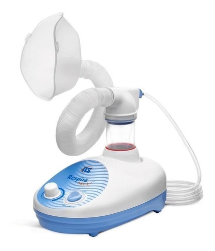 Nebulizador ultrassônico NS Respiramax branco e azul 110V/220V