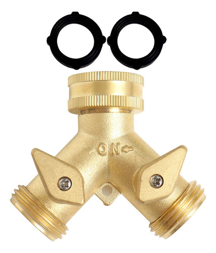 Divisor De Manguera De Jardín, Conector De Cobre Premium