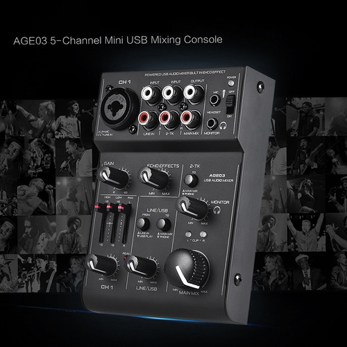 Consola De Mezclas Karaoke Network Broadcast Live Dj Mic-lin