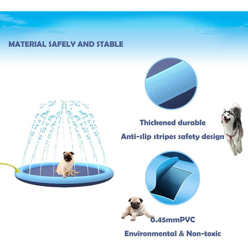 Tapete Con Rociadores Para Perros Y Niños, Tapete De