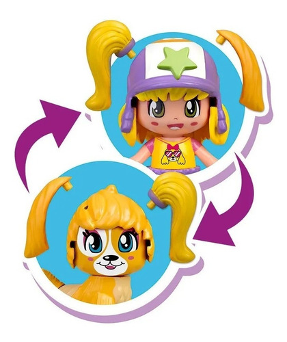 Muñeca Pinypon Moto Con Carrito Transporta Tu Mascota