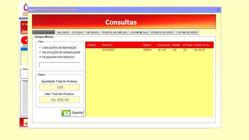 Sistema De Lanchonete, Restaurantes E Delivery Em Excel