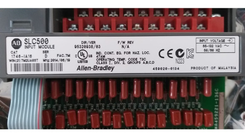 Módulo Programavel Controlador Entrada 1746 Ia16 Slc500 Ab