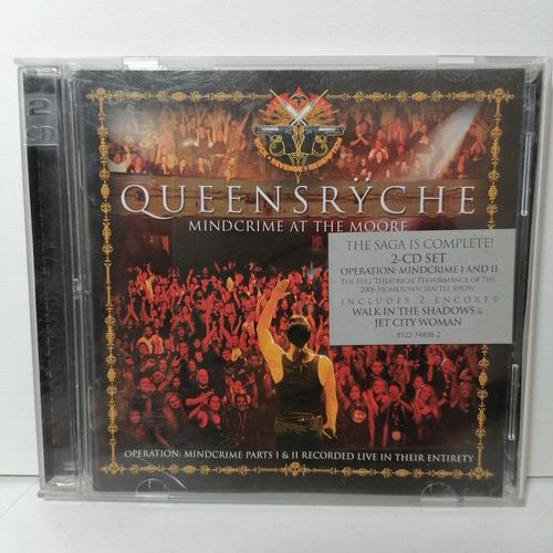 Queensryche Mindcrime At The Moore Tha Saga Complete 2 Cd