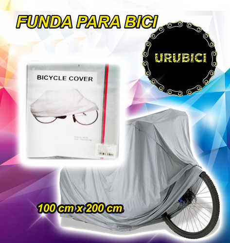 Funda Para Proteger O Cubrir Bicicleta 2m. X 1 M. Color Gris