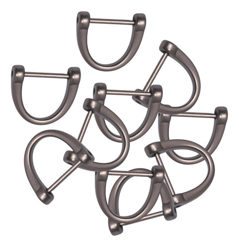 3 X 10 Piezas D Anillos Llavero Hebillas Para Diy Negro