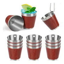 Comprar Paquete De 12 Vasos De Chupito De Metal Para Colgar Vasos De