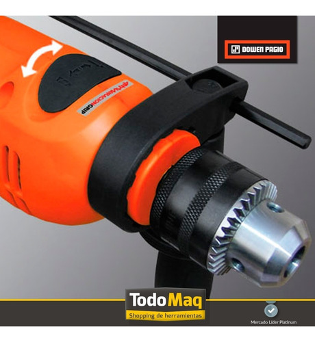 Imagen 6 de 8 de Taladro Percutor 13 Mm 800watt 2700 Rpm Dowen Pagio 9993814