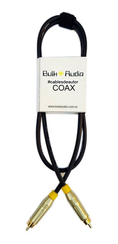 Cable Coaxial Audio Digital 5.1 Spdif Rca Bulkaudio Hiend 2m