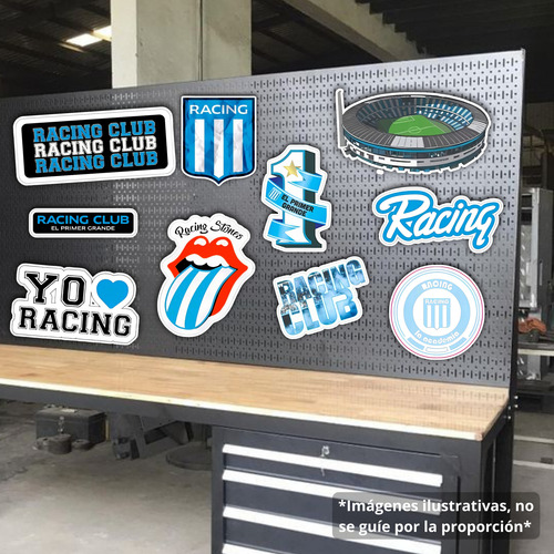 Sticker Racing Campeón Escudo Brillante Argentina Arg 24 X3