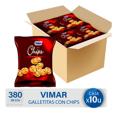 Caja Galletitas Vimar Con Chips De Chocolate - Mejor Precio