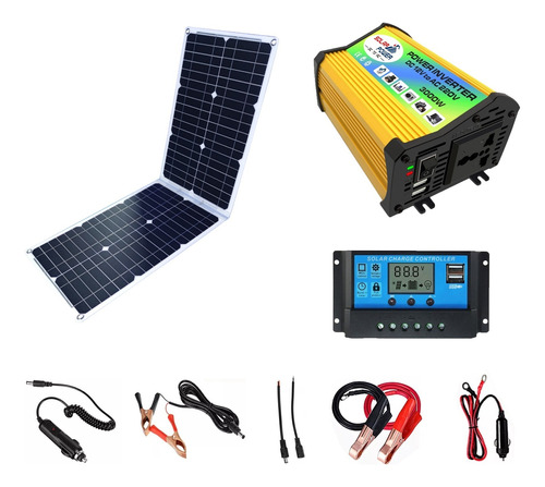 Kits De Inicio De Paneles Solares De 36 W, Controlador Solar
