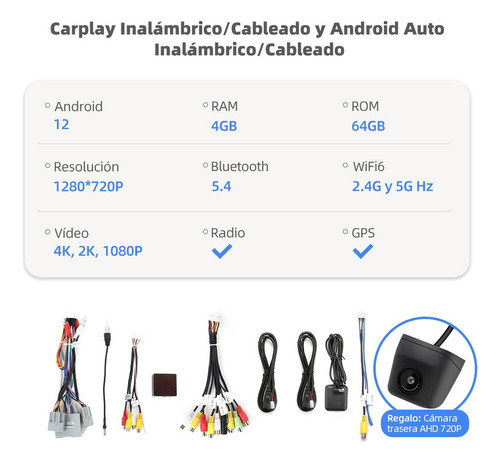 Cj: Estéreo 4+64g Carplay Para Ford Escape 2008-2012 4k