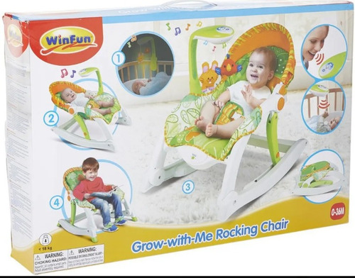 Imagen 5 de 6 de Silla Mecedora Winfun, Repetidor Grabacion C/movil Cuna