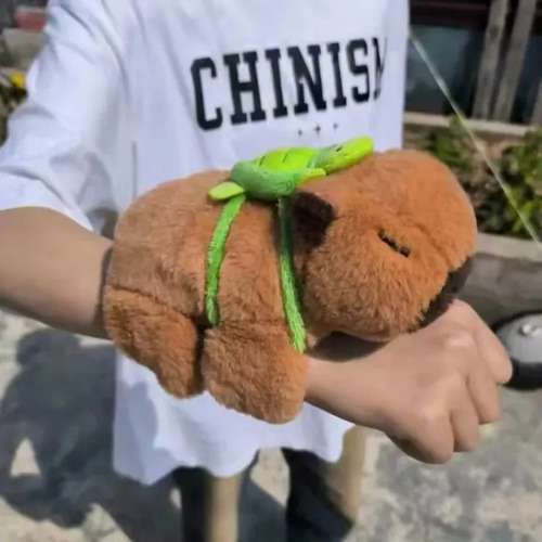 Pulsera De Peluche Con Forma De Tortuga Y Capibara, 18 X 9 C