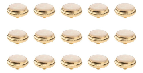 15 Piezas De Oro Plateado Trompeta De Botones Trompeta De