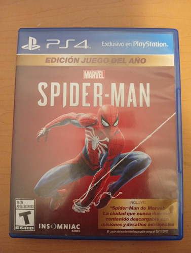 Marvel: Spiderman Edición Juego Del Año Playstation 4 (Usado)