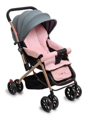 Cochecito Para Bebé Carrito Rainbow Dinamic Color Beige Color del