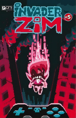 Invader Zim #5c (metalizado): No Aplica, De Trueheart, Eric. Serie No Aplica, Vol. No Aplica. Editorial Kamite Comic, Tapa Blanda, Edición 1 En Español
