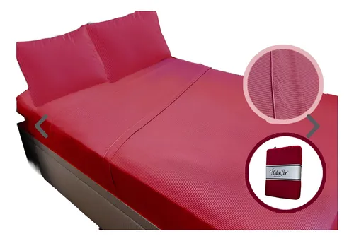 Juego De Sabanas 50% Algodon Coton Flor 1 Pl Y Media Bordo Salmon Blanco Gris Liso