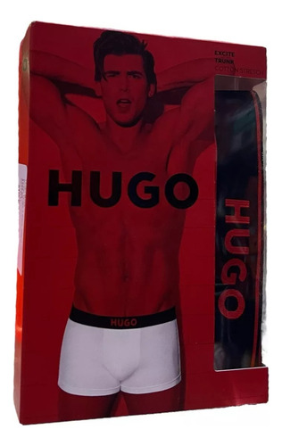 1 Pack Boxer Hugo Trunk Algodon Hombre - Original