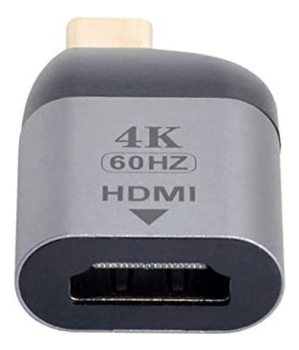 Adaptador Cimexi Usb Tipo C Hdmi 4k 60hz Cel Tab Notebook Ct Color Gris