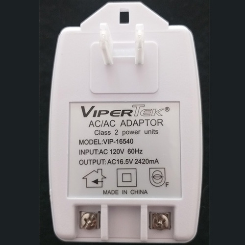Transformador Vipertek Chapa Electrica Alarma 16.5vac 2420ma