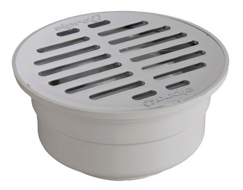 Coladera Piso Redonda Rejilla Cromada Sin Tap Elpro Cd-10 B