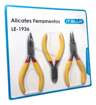 Comprar Kit Jogo 3 Alicates Corte, Universal E Bico Meia Cana