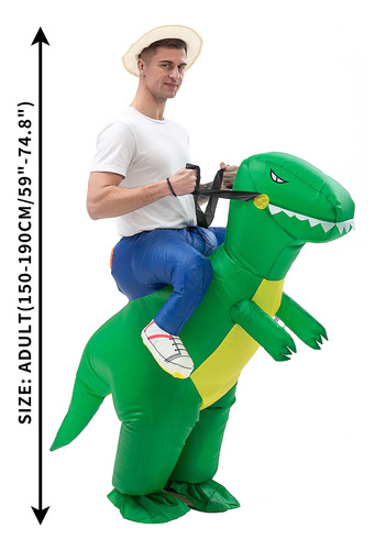 Para Cosplay, Fantasia De Natal, Dinossauro, Inflável, Hallo