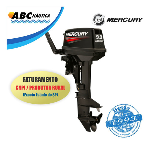 Motor De Popa Mercury 9.9hp - Leia Anuncio - Pronta Entrega!