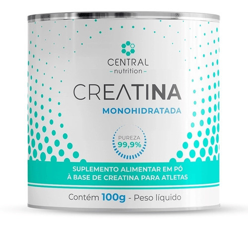 Creatina Monohidratada 100g - Central Nutrition Sabor Neutro