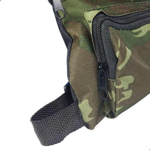 Pochete Perna Masculina Camping Motoboy 5 Bolsos Cartucheira