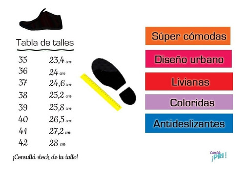 Zapatillas Te Para Tres Sin Plataforma Toda Edad Envio Grati