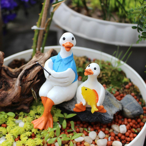 2 Piezas Figuras En Miniatura De Decoración De Micro