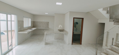 Imagem 4 de 30 de Sobrado Com Piscina, 3 Quartos, Sendo 3 Suítes Em Condomínio Residencial Olívio Franceschini Hortolândia Sp - Ca01165 - 70449402