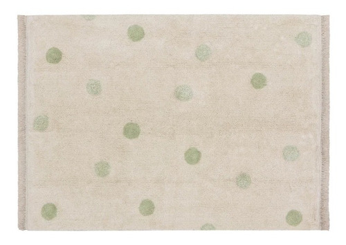 Alfombra Lavabe Hippy Dots Olive 120x160 Cm