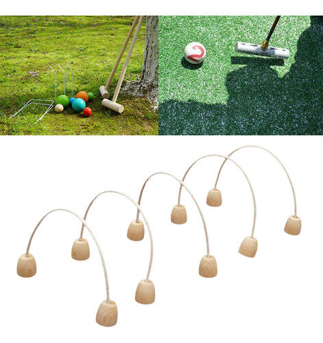5 Games Games Croquet Hoops Game Mallet Para Crianças Grupo