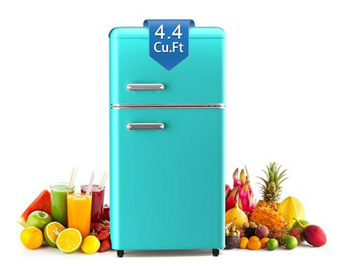 Nevera Retro Compacta 4.4 Ft³ Con Congeladorseparado - Azul