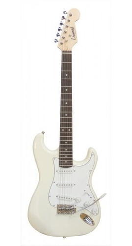 Imagen 1 de 10 de Guitarra Electrica Stratocaster Single Blanca Leonard Cuotas