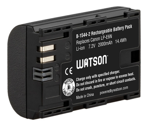 Watson Lp-e6n Lithium-ion Battery Pack (7.2v, 2000mah)