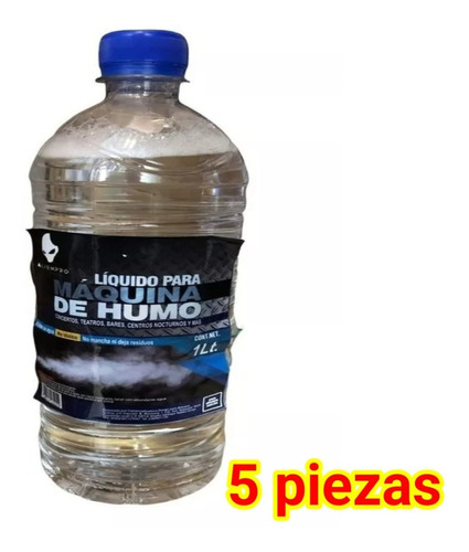 Paquete 5 Piezas Litro De Liquido De Humo Camara De Humo 