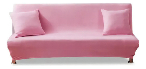 Fundas de futón de color liso fundas de sofá cama 195-225 Genérica color rosa