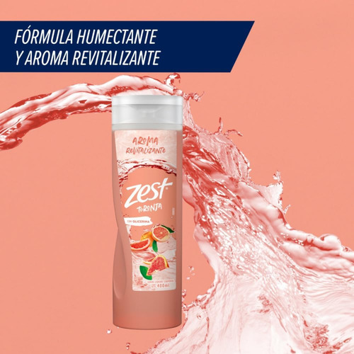Jabón Líquido Corporal Zest Toronja 400 Ml
