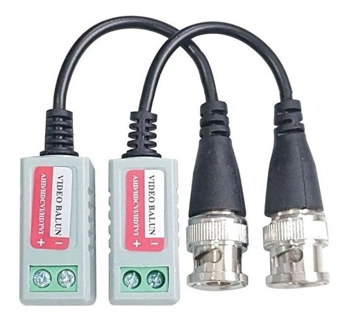 20 Par De Conector Video Balun P/ Cameras Hd Cvi Tvi Analog