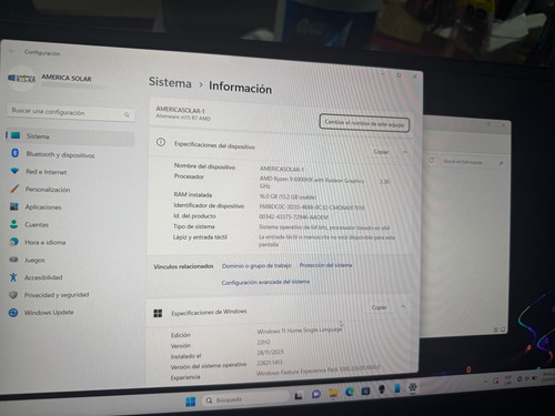 Laptop Alienwere Mr15 R7 Amd Ryzen 9 16ram 1tb Nvidia 3060 (Usado)