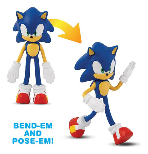 Figura Flexible Flexfigs Sonic The Hedgehog Sonic